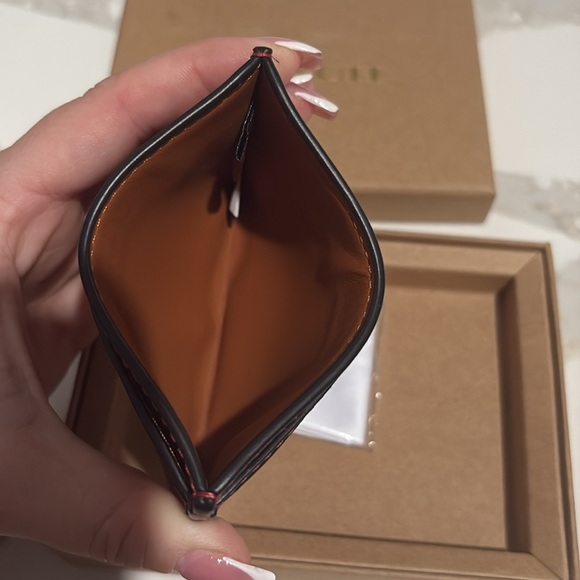 Coach signature leather essential card case - Picture 9 of 11